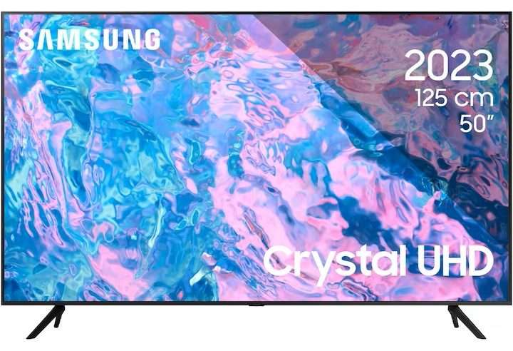 Телевизор SAMSUNG 50CU7172: Съчетание на Смарт функционалност и Впечатляваща 4K Резолюция в Компактни Размери