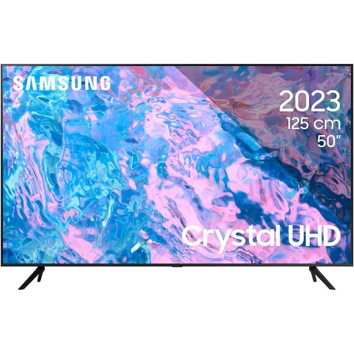 Телевизор SAMSUNG 50CU7172: Съчетание на Смарт функционалност и Впечатляваща 4K Резолюция в Компактни Размери