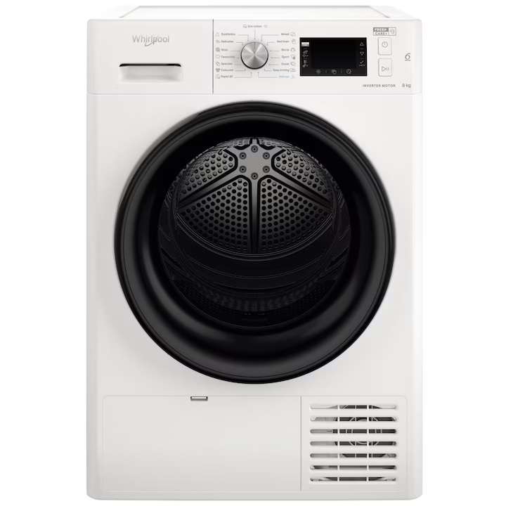 Whirlpool FFTD8X3BEE: Ефективност и грижа за дрехите в един компактен уред