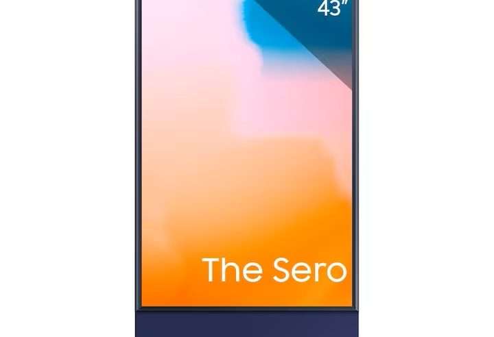 Телевизор Lifestyle Samsung The Sero QLED 43LS05BG: Революция в мобилната интеграция и мултимедийното изживяване