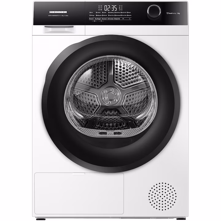 Heinner HHPD-HMK90IVFC+++ – мощна сушилня с интелигентен контрол и грижа за всеки тип пране