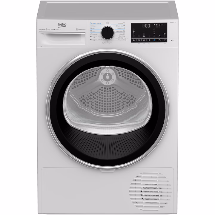 BEKO B5T61233WEU – просторна сушилня с термопомпа и интелигентно управление за големи домакинства