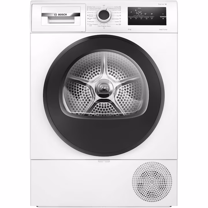 Bosch WTH83255BY – интелигентна сушилня с термопомпа за ефективно и щадящо сушене
