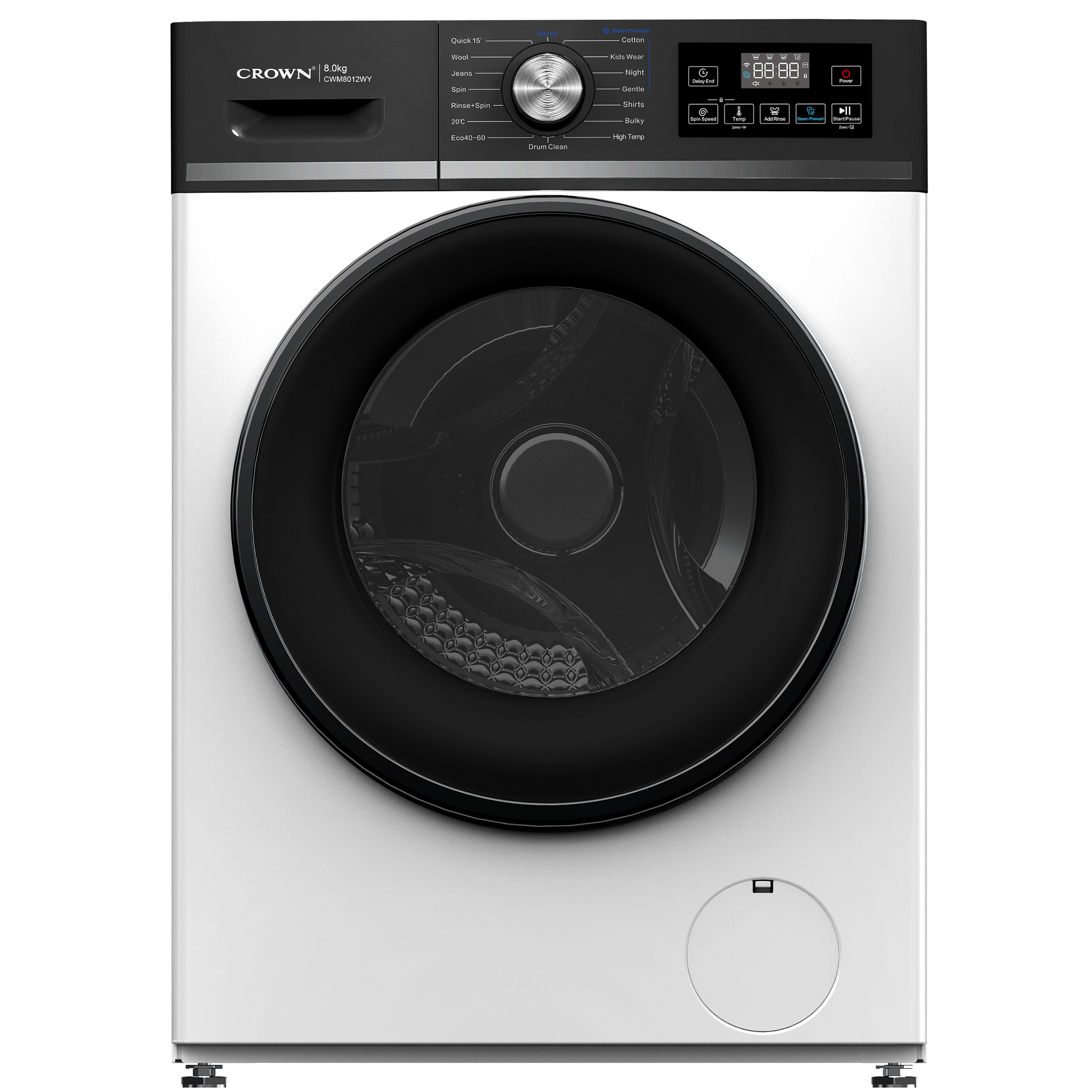 Ревю на Перална машина Crown CWM8012WY: 1200 об./мин., клас A