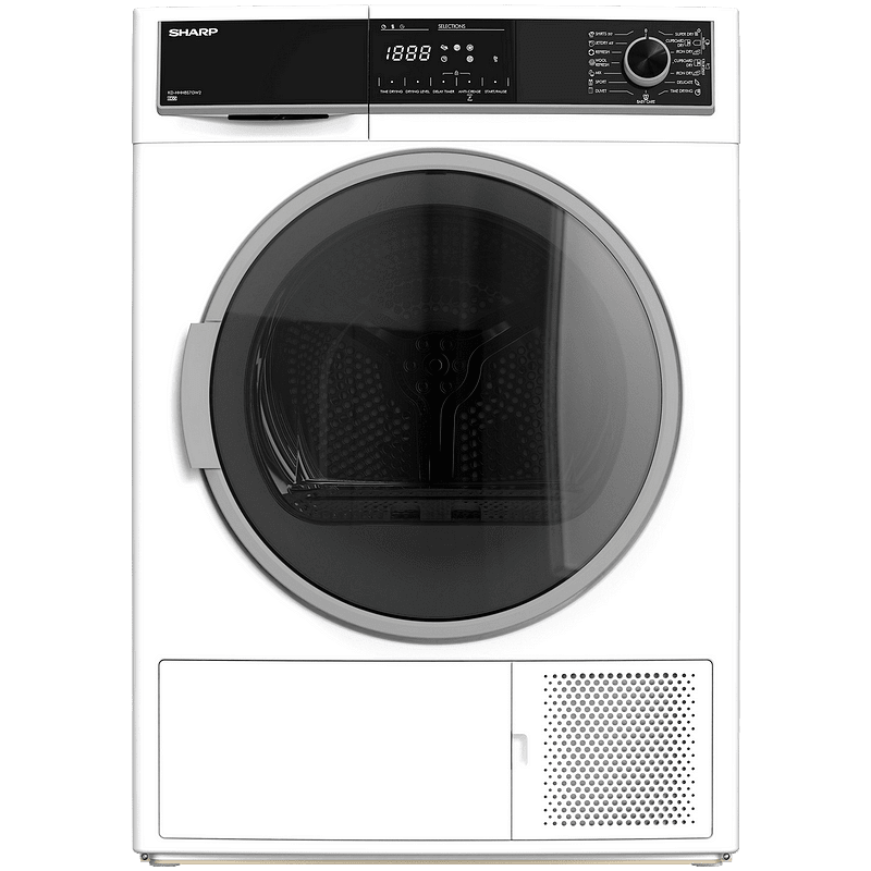 Ревю на Сушилня Sharp KD-HHH8S7GW2: 8 kg, клас E