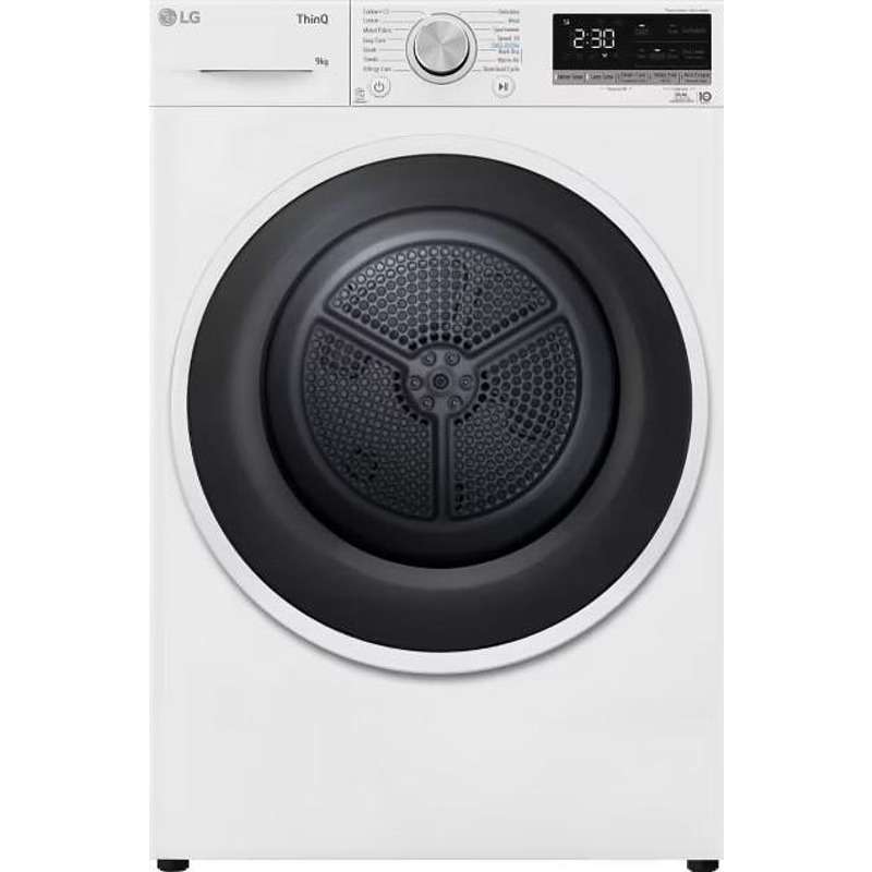 Ревю на Сушилня LG RH90V5AV6N: 9 kg, клас D