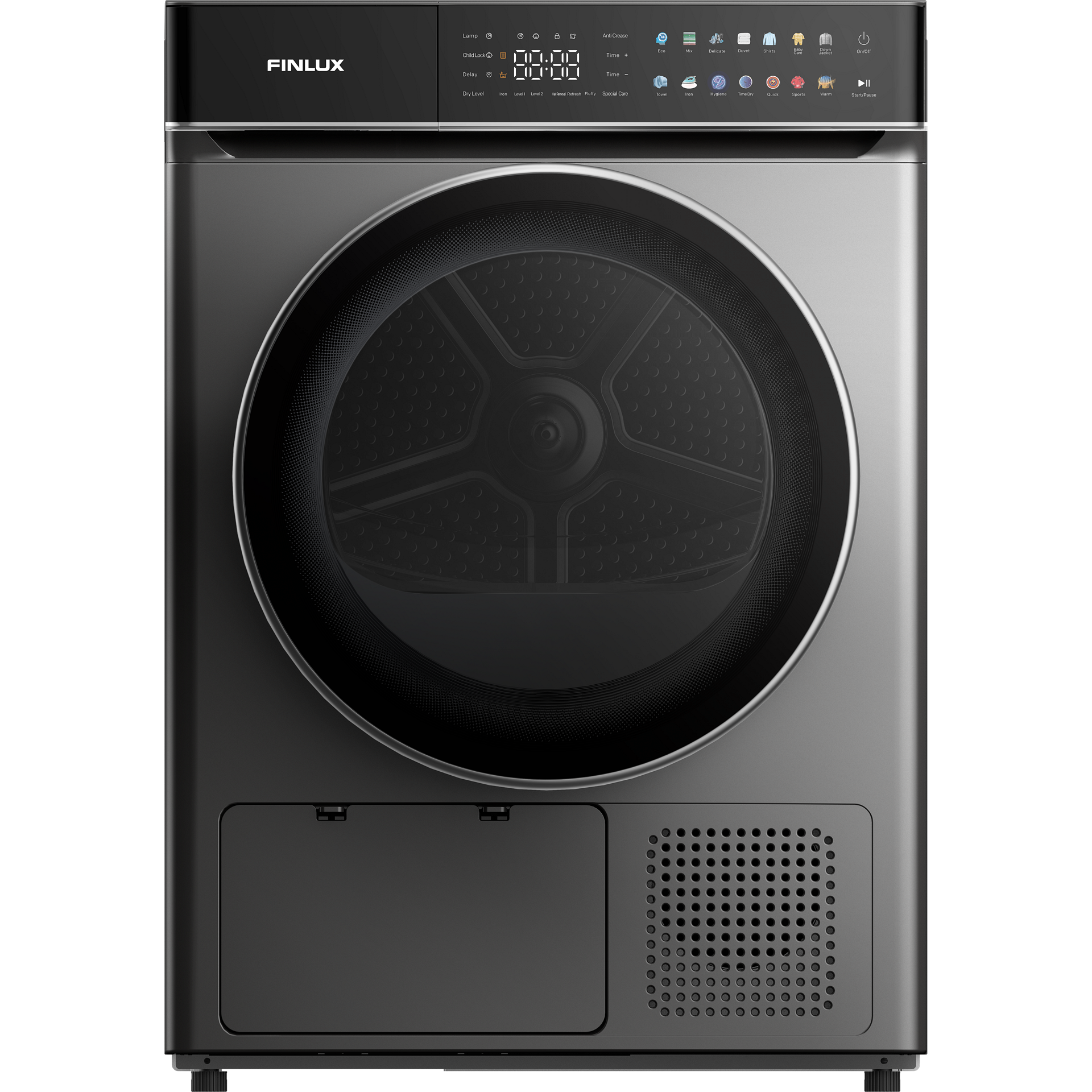 Ревю на Сушилня Finlux TDF10HIGH14END: 10 kg, клас E