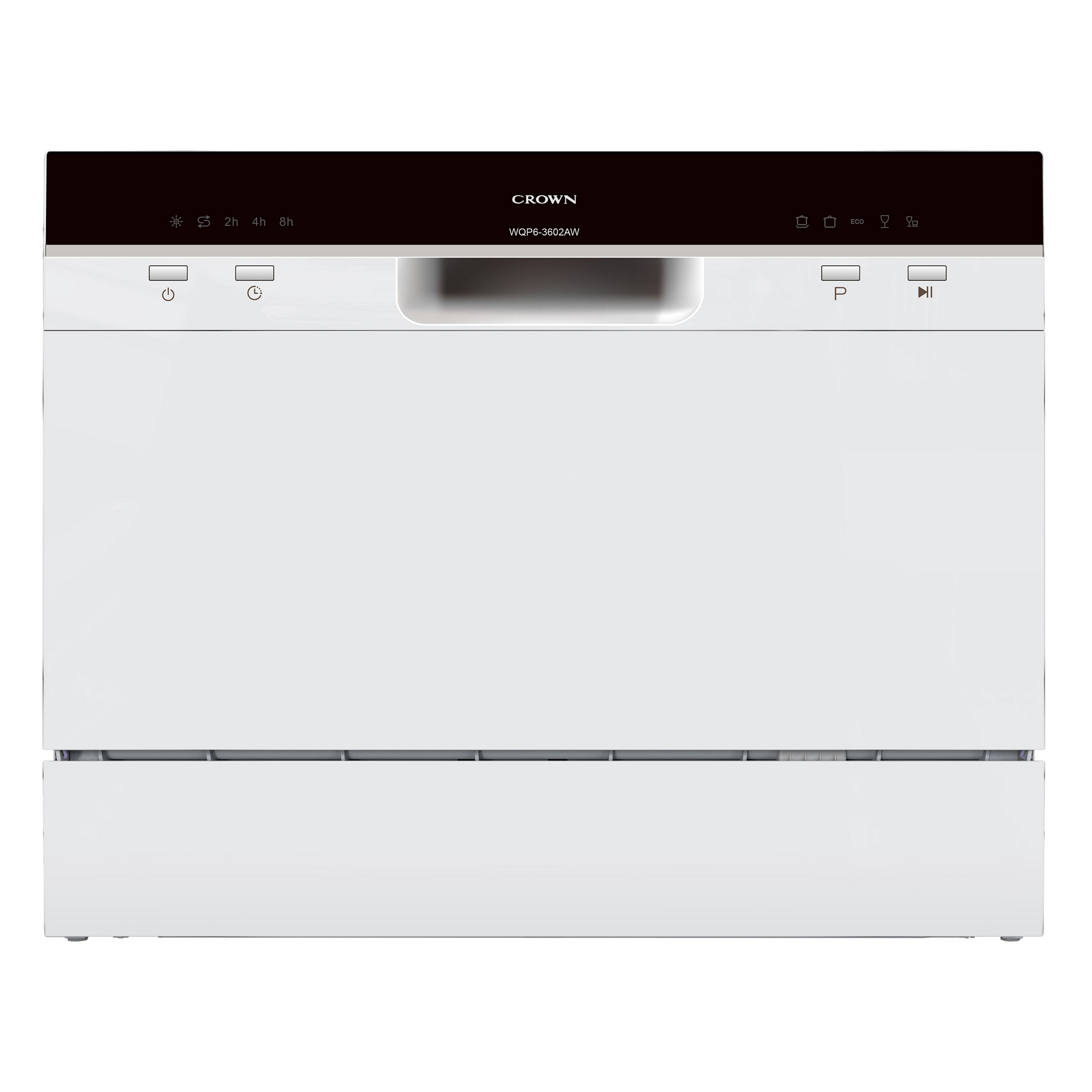 Ревю на Съдомиялна машина Crown WQP6-3602AW: 6 комплекта, клас F