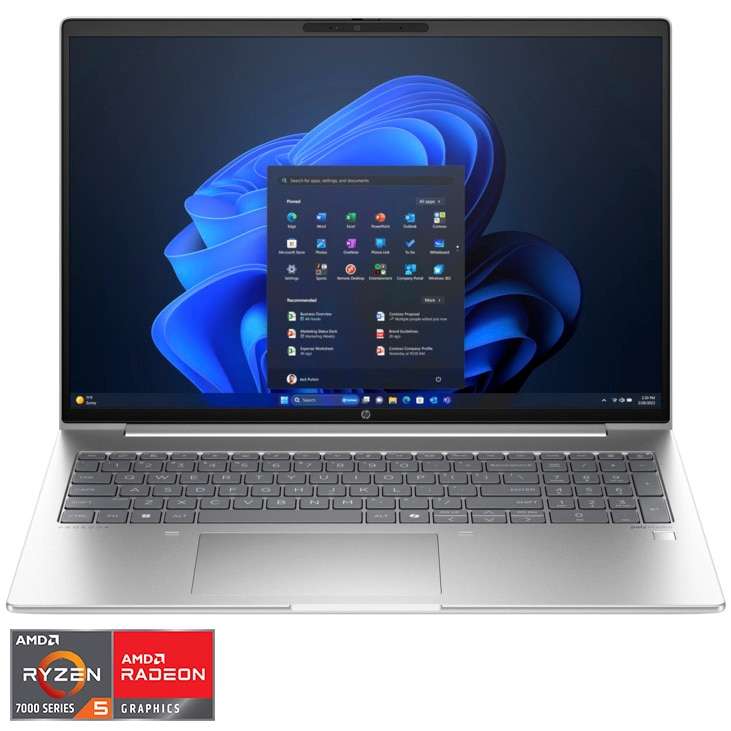 Лаптоп HP ProBook 465 16 G11 (Ryzen 5 7535U, 16GB RAM, 512GB SSD): Просторен бизнес компаньон