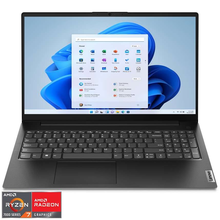 Лаптоп Lenovo V15 G4 ABP (Ryzen 7 7730U, 16GB RAM, Full HD IPS): Надежден бизнес партньор за офиса