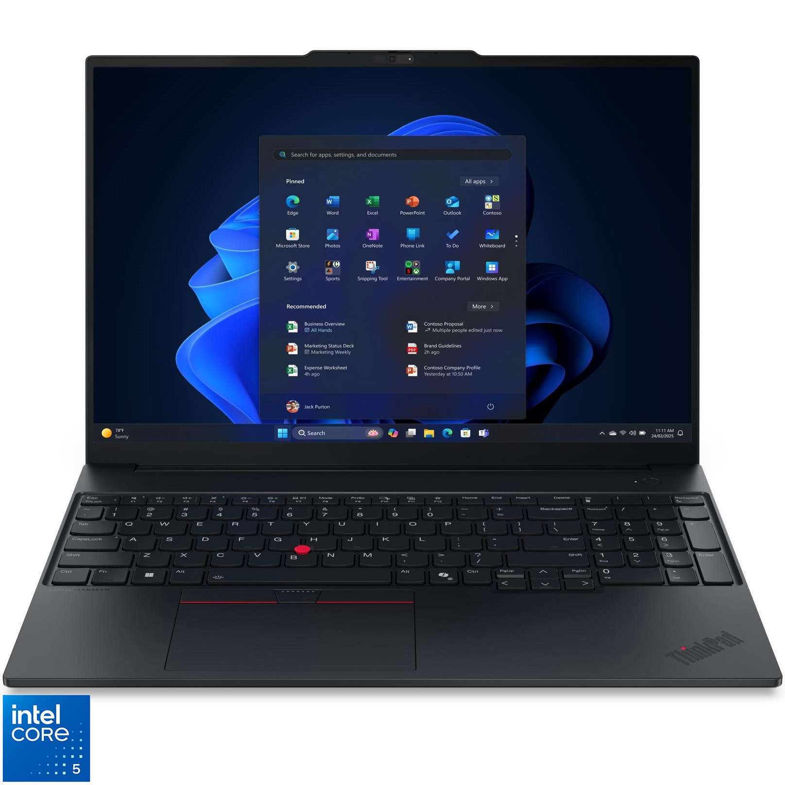 Лаптоп Lenovo ThinkPad E16 Gen 3 (Intel Core 5 210H, 16GB RAM, 512GB SSD): Просторен 16-инчов работен ThinkPad