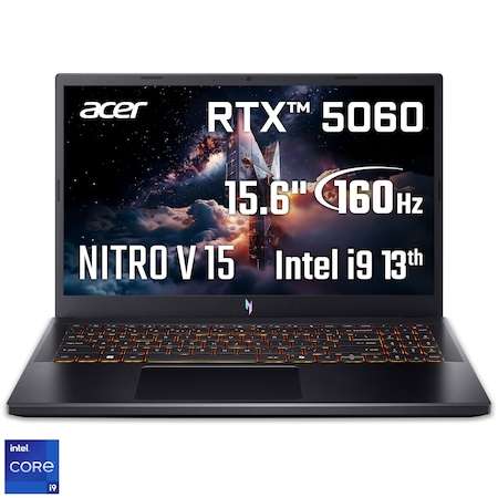 Лаптоп Acer Nitro V15 ANV15-52-95UT с процесор Intel® Core™ i9-13900H до 5.40 GHz: Мощен гейминг спътник за взискателни потребители