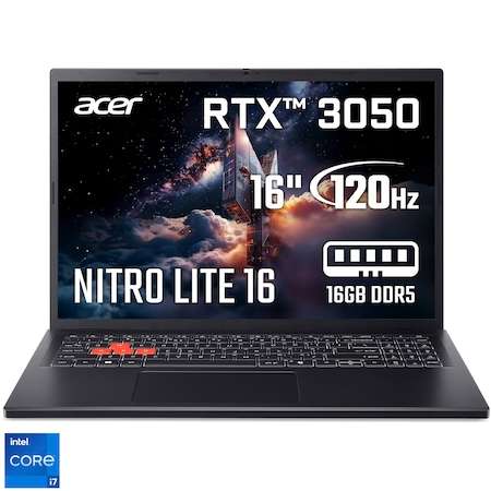 Лаптоп Acer Nitro Lite 16 NL16-71G-751G с процесор Intel® Core™ i7-13620H до 4.90 GHz: Мощен гейминг спътник за взискателни потребители