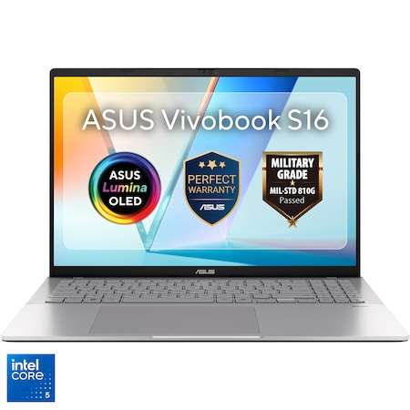 Лаптоп ASUS Vivobook S16 S3607VA: Баланс между производителност и удобство за ежедневието