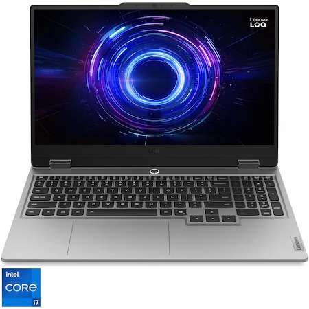 Лаптоп Lenovo LOQ 15IRX10 (Intel Core™ i7-13645HX до 4.9GHz, 16GB DDR5, 512GB SSD, NVIDIA GeForce RTX™ 5060 8GB GDDR7, Luna Grey, D1BRL32BM): Геймърска мощ за всеки жанр и всяко предизвикателство