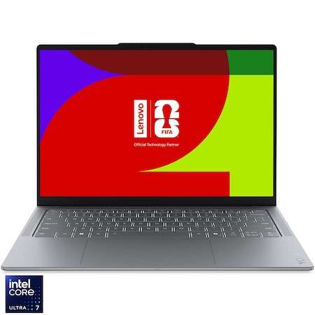 Лаптоп Lenovo Yoga Slim 7 14IPH11 (Intel Core™ Ultra 7 355 до 4.7GHz, 16GB LPDDR5X, 1TB SSD, Luna Grey): Впечатляващ дисплей и балансирана производителност