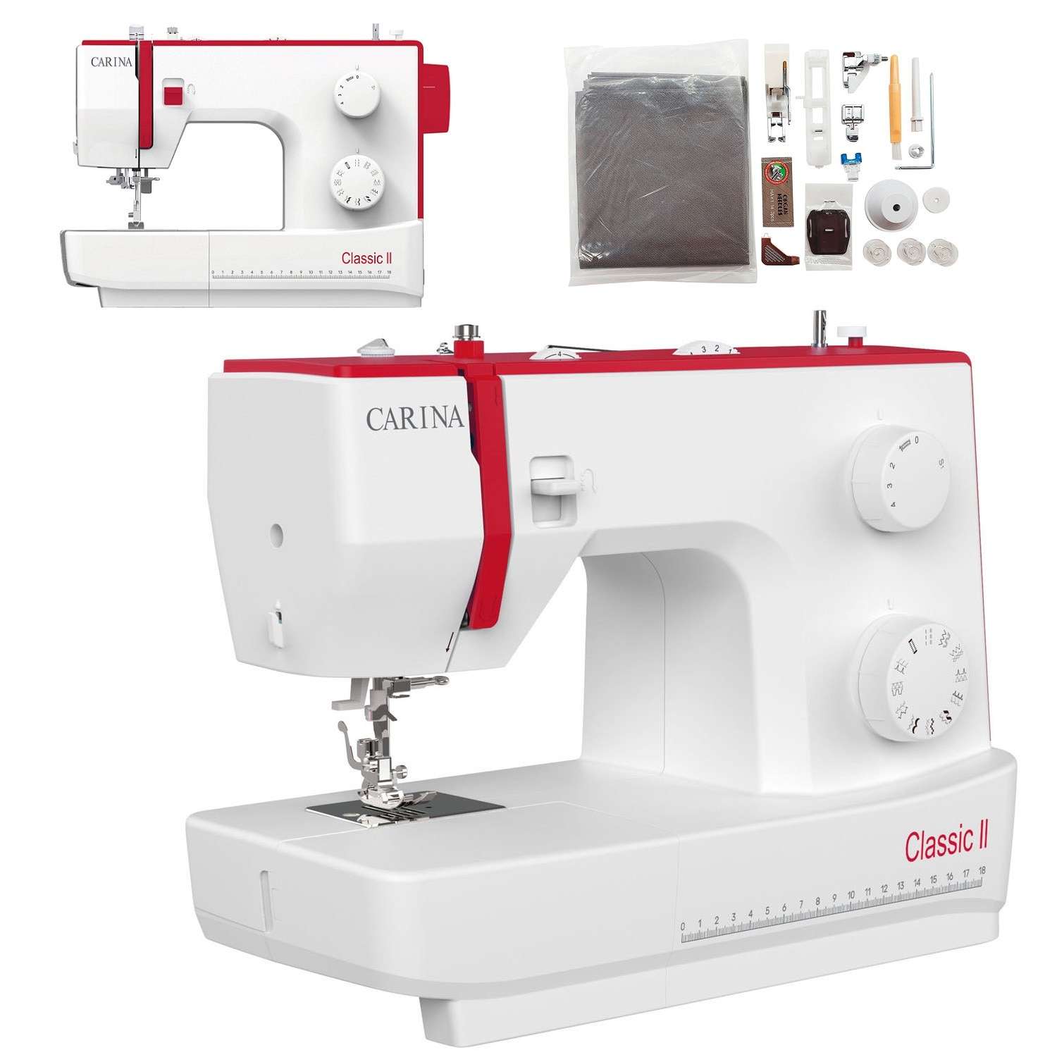 Шевна машина Carina Classic II – 70W, 23 програми, комплект с аксесоари