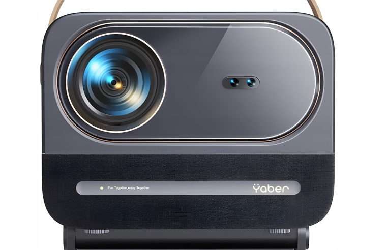 Видеопроектор Yaber U12, 1080P, 700 ANSI лумена, Wi-Fi 6, Bluetooth 5.0, 25×22.5×19.3cm, пълен комплект