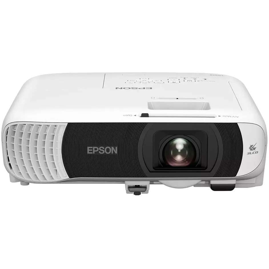 Видеопроектор Epson EB-W55, WXGA, 4000 лумена, WiFi, 3LCD, 2x HDMI, 2W високоговорител, Бял