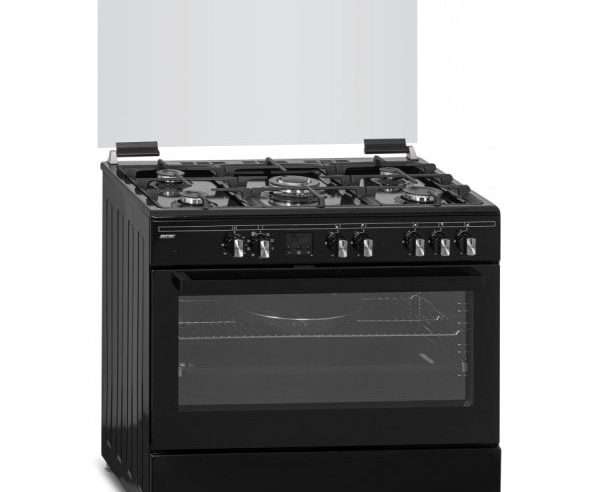 MPM 93-KGM-32 5 зонова, 3,6kW, 95l, (D) черна комбинирана готварска печка