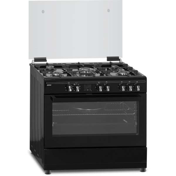 MPM 93-KGM-32 5 зонова, 3,6kW, 95l, (D) черна комбинирана готварска печка