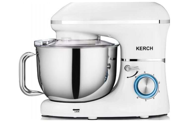 Планетарен робот Kerch MyCHEF WXMNW1V2, 2000 W (пик 4000 W), 6,2 л, Metal Gear, 6 степени + PULSE, купа от неръждаема стомана с дръжка, бял