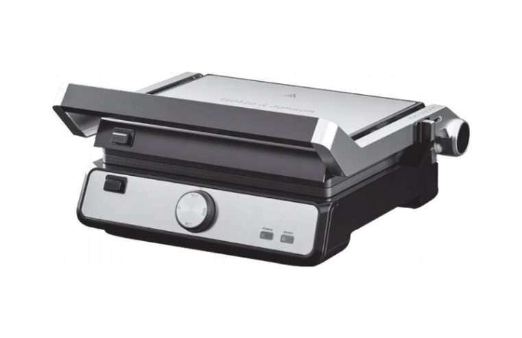 Електрически грил Gotze & Jensen GL601X, 2200W, незалепващ, сребрист, 42x37x36см