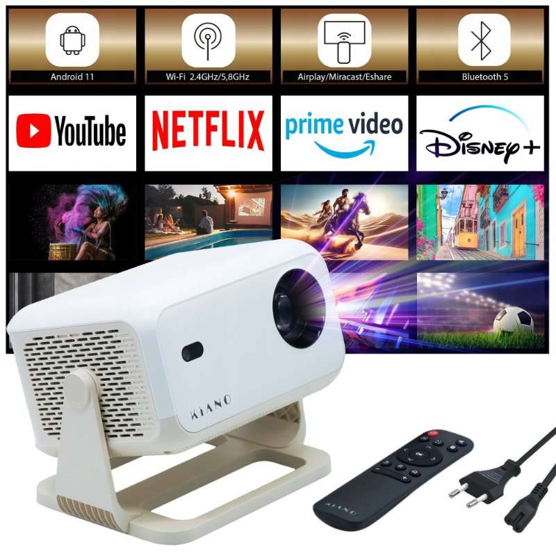 Проектор Kiano KVC01 FHD/4K Smart Android Bluetooth