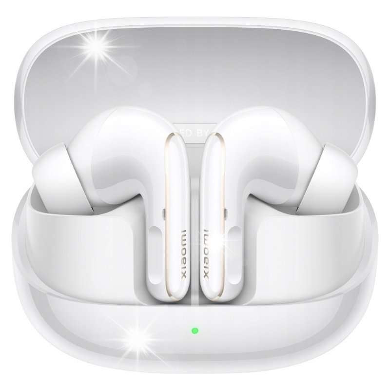 Слушалки тип тапи Xiaomi Buds 5 Pro, бели, Bluetooth, ANC, 8ч живот на батерията