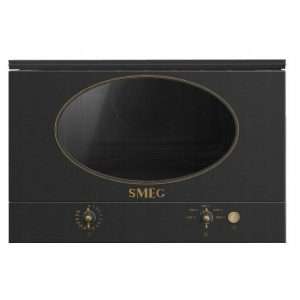 Микровълнова фурна Smeg Coloniale, 22 л, 850 W, антрацит, 59,5x39x31,2см