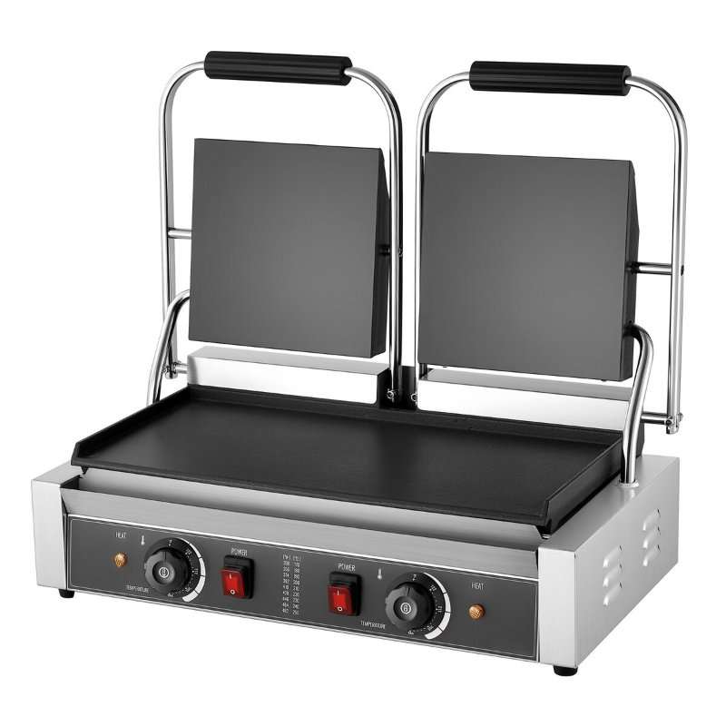 Грил Панини VEVOR 3600W, инокс, 48×23см, 580x415x215мм