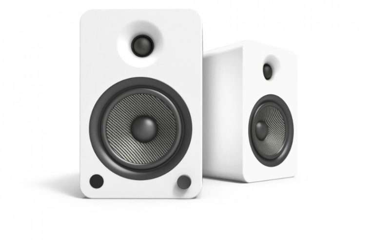 Комплект 2 активни високоговорителя Kanto YU6 Matte White, 100W RMS, Bluetooth aptX, високоговорители Kevlar