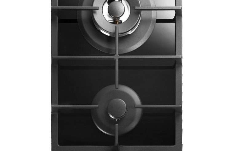 Газов плот Concept PDV7230bc, 2 горелки, WOK, черно стъкло, 30×52см