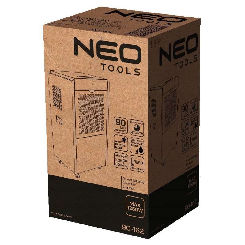 Dezumidificator NEO 1000W, 90-162, 90L/ден, 500m3/h, 48×40,5x91cm, 48kg