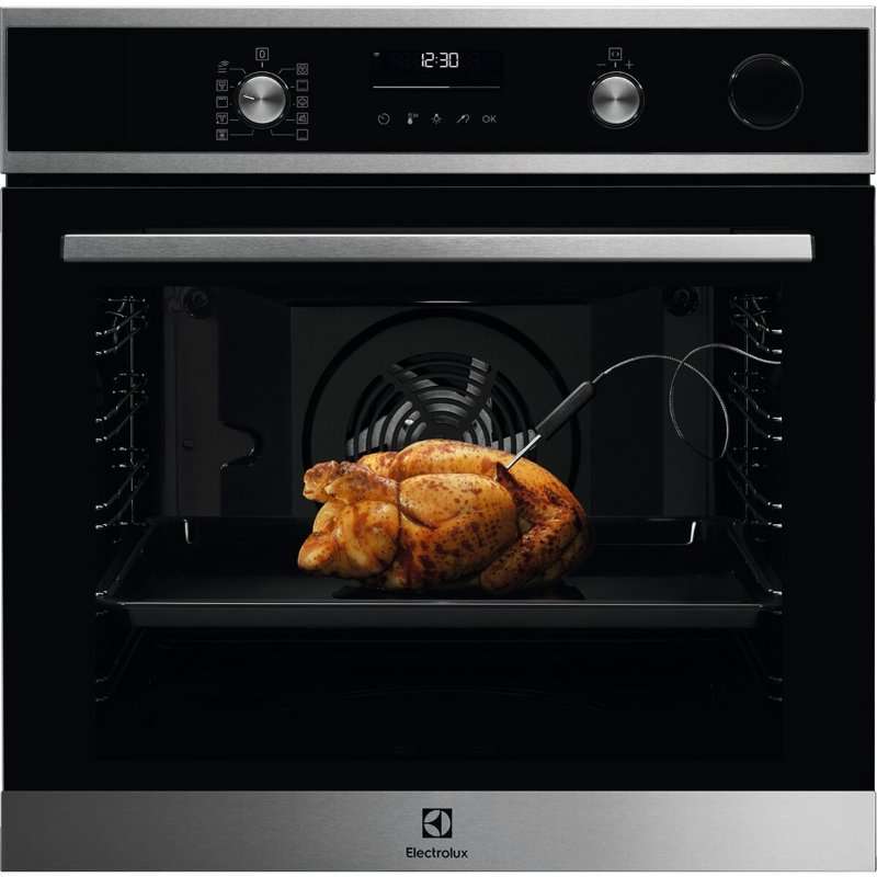 Фурна за вграждане Electrolux EOC6P77WX, Електрически, 72 л, Пиролитично самопочистване, Wi-fi свързаност, SteamCrisp, Грил, Клас A+, Inox