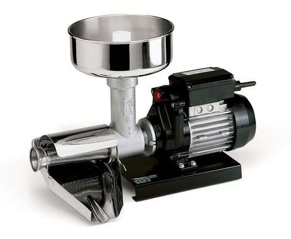 Електрически комплект машина за домати Reber, 9008N, 400W, купа от неръждаема стомана, Макс. 140кг/час