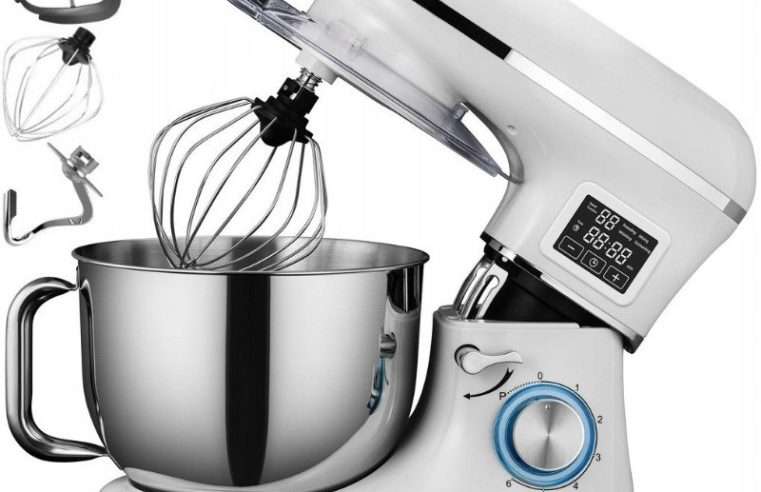 Планетарен кухненски робот Kerch MYCHEF HOT (EY63GMO6), 4000W, 6,2 L, 6 скорости, функция за загряване на купата с таймер, Metal Gear System, LED екран, бял