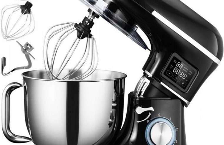 Планетарен робот Kerch MyCHEF HOT 4WOS6VIDIKU, загряваща купа 6,2 L, 1500 W (пикова 4000 W), 6 степени, Metal Gear (метална предавка), черен, 3 аксесоара (кука, бъркалка със силиконова шпатула, тел)