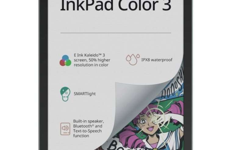 Електронна книга PocketBook InkPad Color 3, 7.8″, цветна, 32GB, водоустойчива IPX8