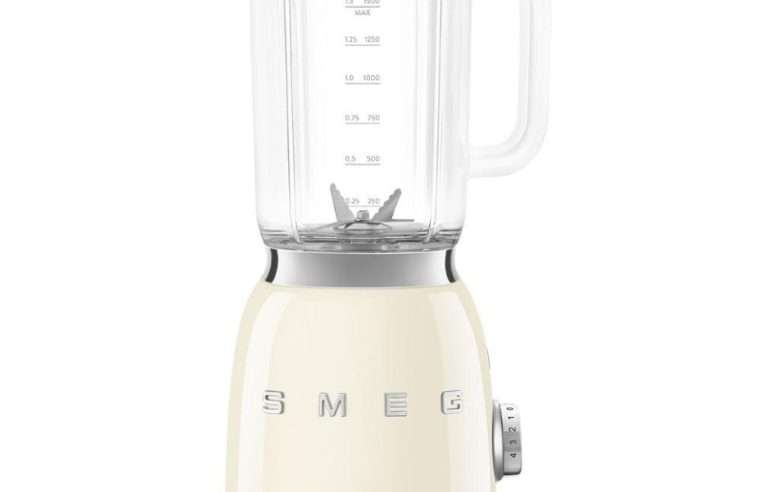 Блендер Smeg BLF03CREU, 50’s Style, 800 W, 1.5 л кана, 4 скорости на мощност, 6 функции, Крем