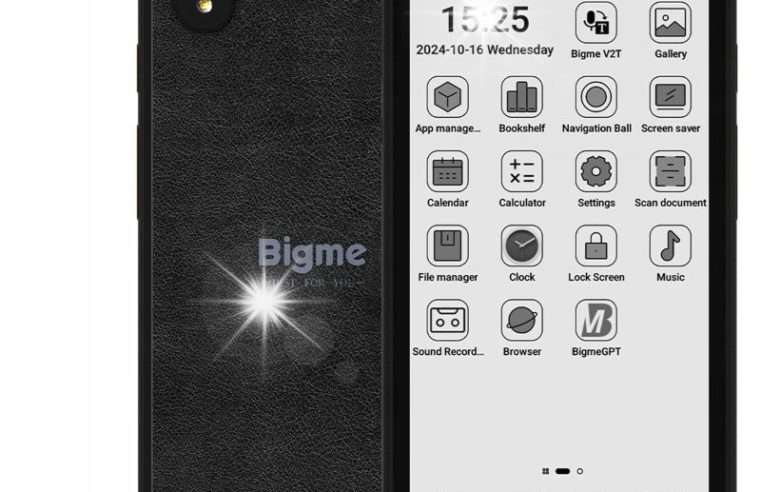Електронна книга и смартфон 2 в 1 Bigme HiBreak, 5,84″, 6GB RAM, 128GB, черно-бял