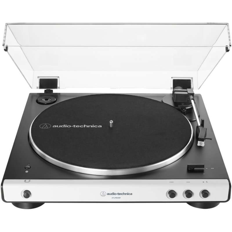 Грамофон Audio-Technica AT-LP60X, Bluetooth, 33-1/3 RPM, 45 RPM, Автоматичен, Бял
