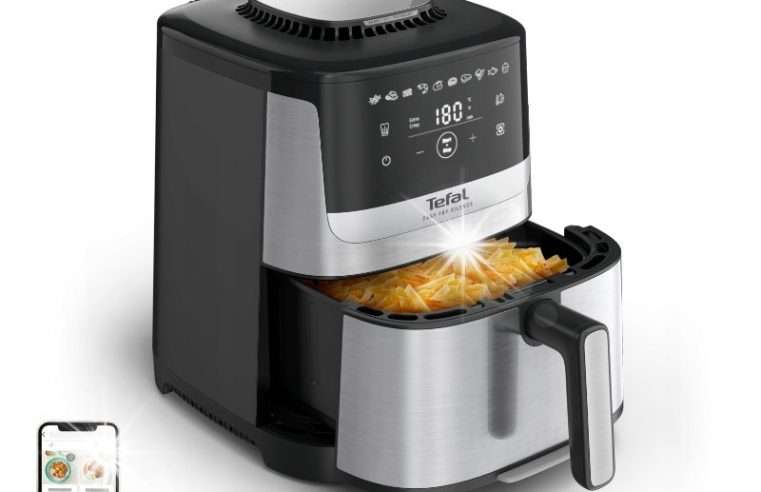Фритюрник с горещ въздух Tefal Easy Fry Silence 5L 1670W, 10 програми, технология Silent, 22x22x12cm
