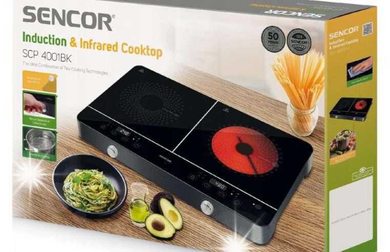 Електрически котлон Sencor SCP 4001BK, 2 зони, черен, 58×35см