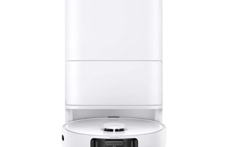 Робот прахосмукачка Mova E40 Ultra, 19000 Pa, автоматично изпразване, бял, 35x35x9.7 см