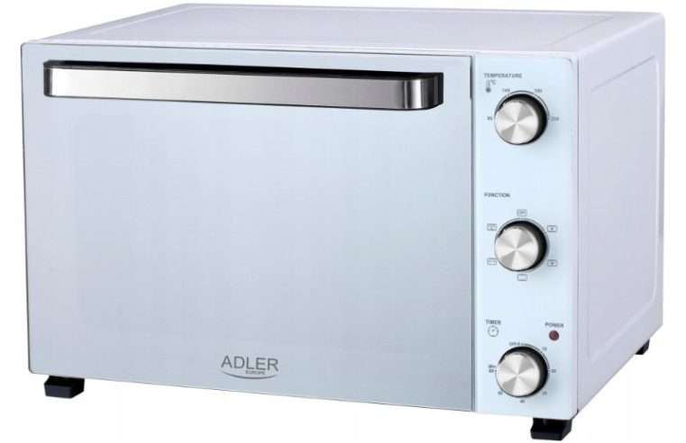 Електрическа фурна Adler AD 6027 48L черна 45,5x30x37cm с конвекция и шиш за печене