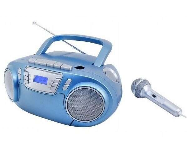 Радио CD Soundmaster SCD5800BL микрофон син 29.5×22.5x13cm