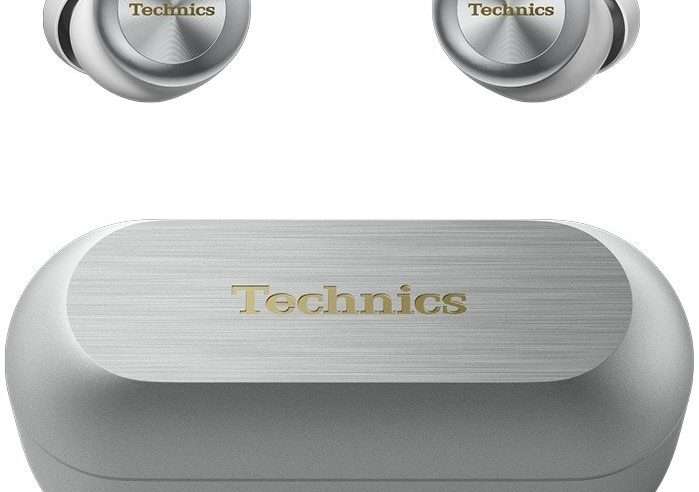 Слушалки In-Ear Technics EAH-AZ100E-S, True Wireless, Bluetooth, Voice Focus AI, Magnetic Fluid Driver, Adaptive ANC, Multipoint, IPX4, Сребрист