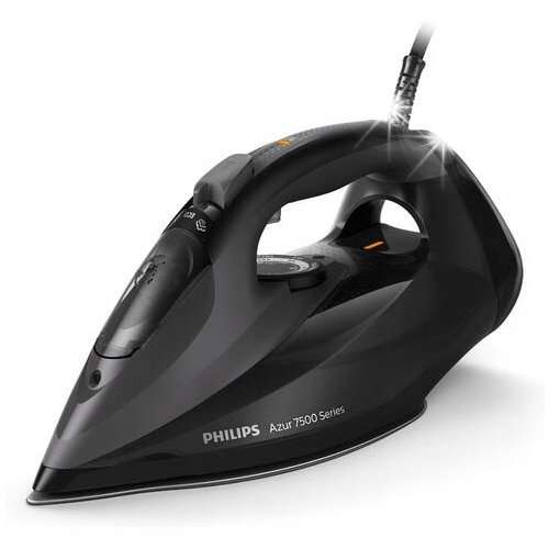 Ютия Philips, модел SteamGlide Elite, постоянна пара 55 г/мин, силна пара 260 г/мин, черна, 128,8×319,5×153,3 мм