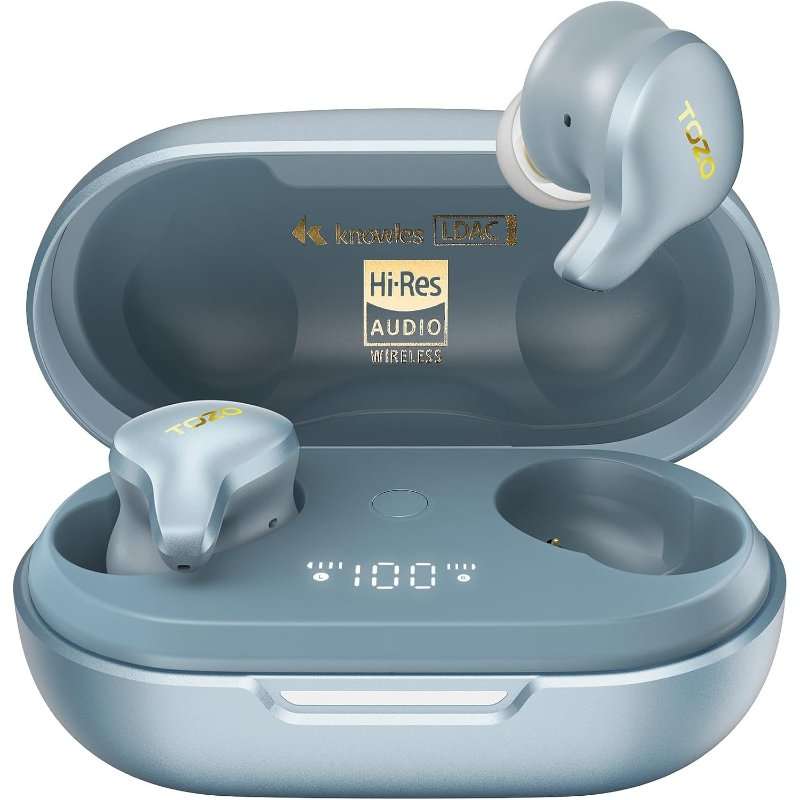 Bluetooth слушалки TOZO X1, Hi-Res LDAC аудио, 42dB шумопотискане